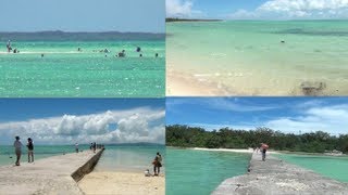 エメラルドグリーンの海 沖縄 竹富島 西浅橋 See of Okinawa Taketomi