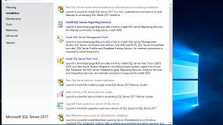 sql server 2017 installation Step by Step
