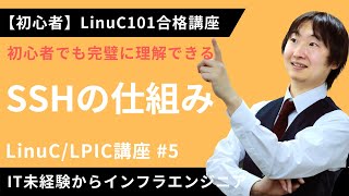 【LinuC/LPIC合格講座】安全なリモート通信「SSH」の仕組みを徹底解説【ITエンジニア基礎入門】#5