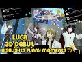 Luca Kaneshiro 3D debut Highlights Funny moments : includes Niji EN’s tweets