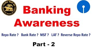 Banking Awareness For SBI PO & Clerk, IBPS PO, SSC CGL [In Hindi] Part 2