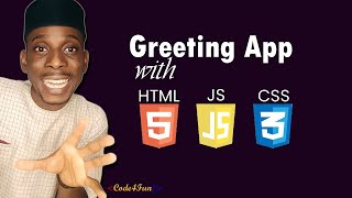 Smart Greeting App using HTML, CSS & JavaScript Part 1