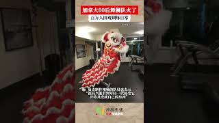 加拿大00后华裔舞狮团火了！视频观看量达数百万！