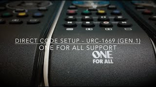OFA - Direct Code Setup (URC-1669 Gen.1) - OHV5