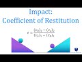 Impact: Coefficient of Restitution (learn to solve any problem)