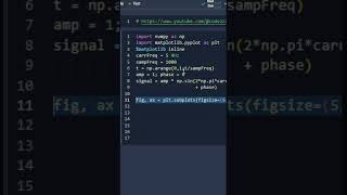 How to Generate a Signal Using Python in 60 Seconds #digitalsignalprocessing #python #coding #gnss