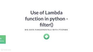 Python Tutorial: Review of functional programming in Python