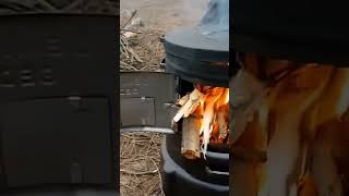 Camping Stove and BBQ Wood Grill