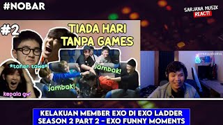 Kelakuan Member EXO di EXO Ladder Season 2 - Part 2 - EXO Funny Moments | SARJANA MUSIK REACT