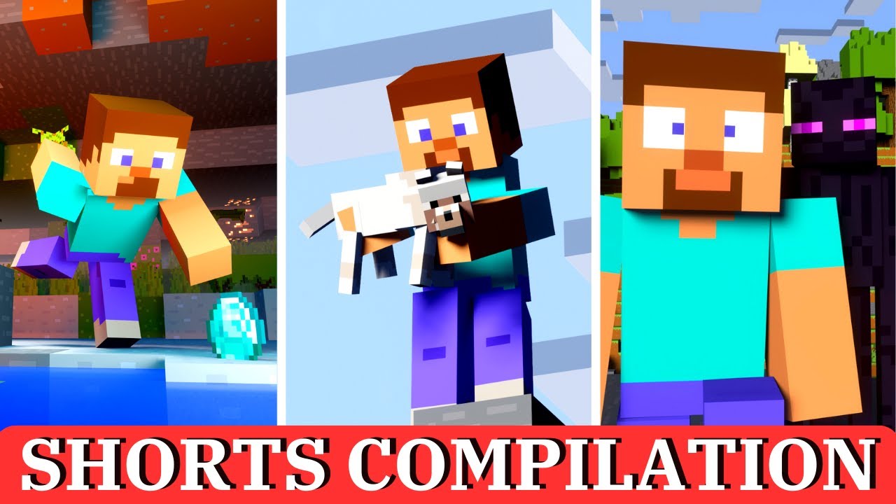 Minecraft Animated Shorts 1 Minecraft Animation Compilation Youtube