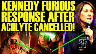 KATHLEEN KENNEDY ATTACKS FANS AFTER ACOLYTE GETS CANCELLED BY DISNEY! WOKE STAR