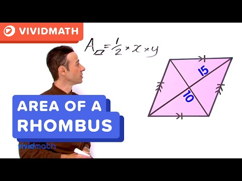 Area Of A Rhombus Area Of A Rhombus