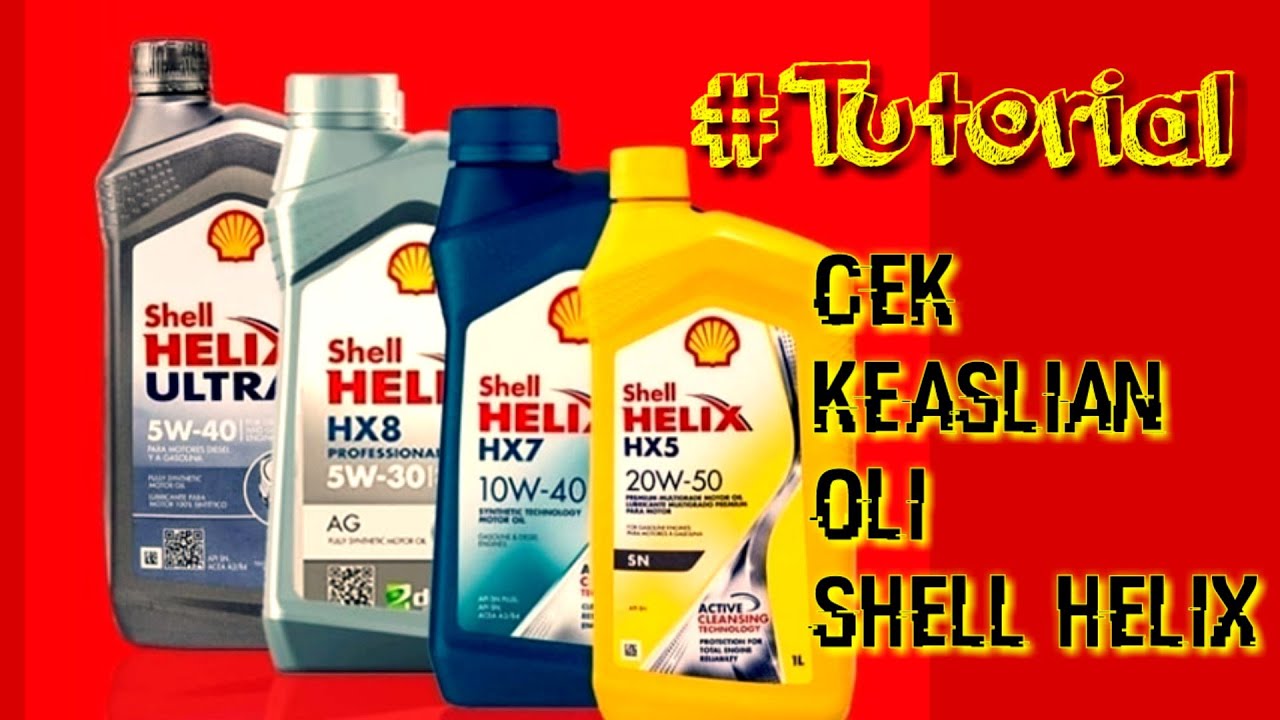 CARA CEK KEASLIAN OLI SHELL HELIX DENGAN SCAN BARCODE | TUTORIAL - YouTube