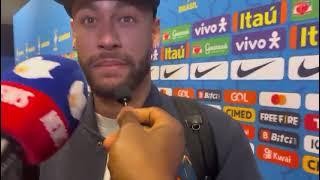 Here’s Neymar when asked about Kylian Mbappé after Brazil game tonight. 🇧🇷🇫🇷 #PSG