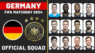 🔴 GERMANY Squad for FIFA Matchday (March 2024) - EURO 2024