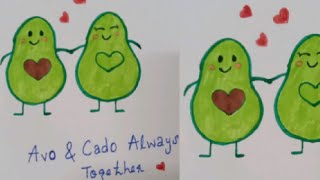 How to Draw an Avocado | Cute Pun Art | KZ Legend Drawings