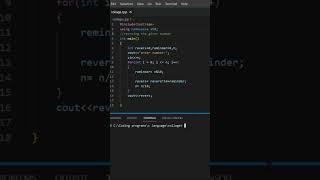 reversing the numbers in c++
