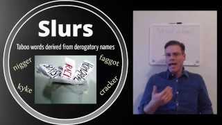 Taxonomy of Taboo Words Part 5: Slurs