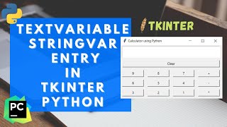 #13 Tkinter Tutorial | Textvariable in Python Tkinter | Textvariable Tkinter | Stringvar in Tkinter