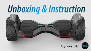 Unboxing and Instruction for Gyroor warrior G2, 8.5 inch All Terrain Off Road Hoverboard