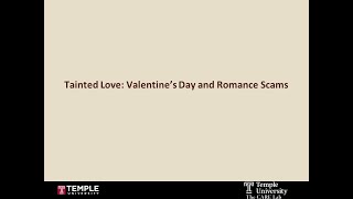 Tainted Love: Valentine’s Day and Romance Scams