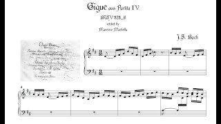 Bach: Gigue aus Partita IV BWV 828_6. Organ man. version