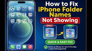 iPhone Folder Names Not Showing? Fix It in 30 Seconds!