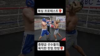 복싱 중량급 선수들의 묵직한 한방.한방🥊