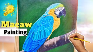 How to paint Macaw Bird easily /acrylic