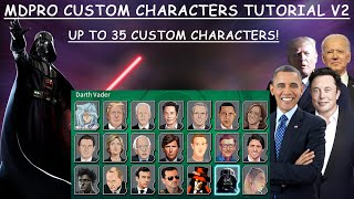 UPDATED MDPro3 How to add Custom Characters Voice Tutorial V2