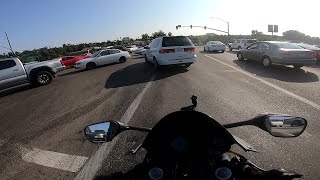 Angry Driver| Driver in Minivan tries to drive thru cars blocking the intersection| Vista CA