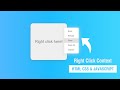 Create custom right click context menu - Right click menu using HTML, CSS & Javascript