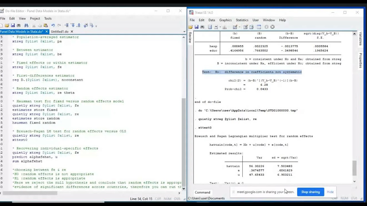 Econometrics Discussions Session 2 Part 2 10 Oct 2021 - YouTube