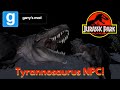 Gmod Mod Reviews: HORRORFYING Jurassic Park TYRANNOSAURUS NPCS!!