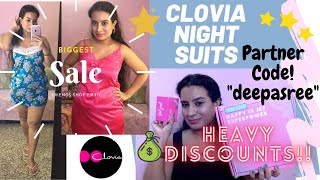 Clovia Night Wear  | Affordable Night Suits | Clovia Partner Code | Deepa Sree