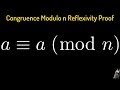 Congruence Modulo n Reflexivity Proof