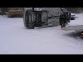 righting an overturned car