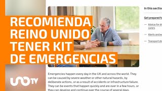 Reino Unido recomienda a su población tener un kit de emergencia