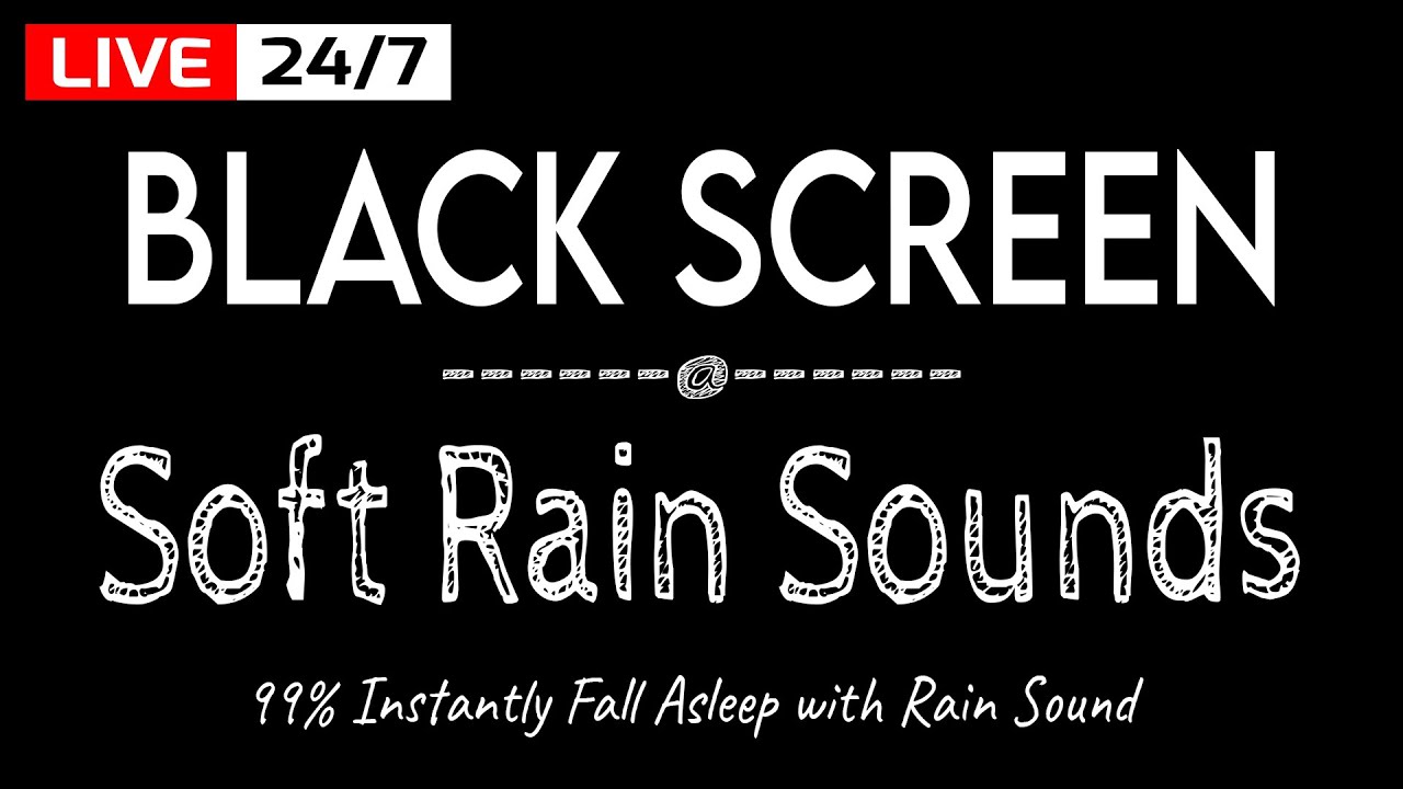 Black Screen Rain – 99% Instantly Fall Asleep with Rain Sound Black Screen
