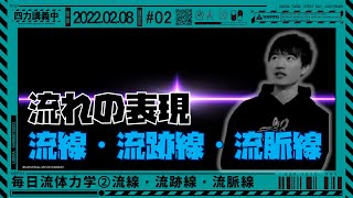 「四力講義中」＃02「毎日流体力学②流線・流跡線・流脈線」2022.02.08 OA