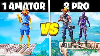 1 AMATOR vs 2 PRO na SKYBASE w Fortnite