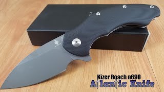 KIZER CUTLERY ROACH LINERLOCK BLACK N690 FOLDING KNIFE V4477N1