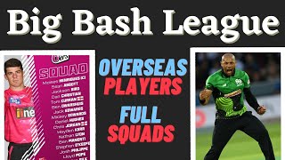 Big Bash League 2021-22: Full Squad News of All 8 teams and Overseas signings | BBL 11
