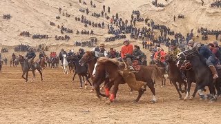 бузкаши калон баргузоргардид дар нохияи фархор дар дехаи кизилсу