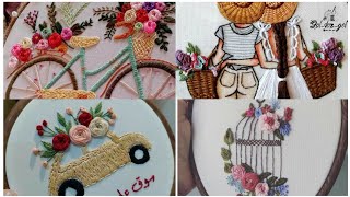 Bicycle \u0026 More Trendy Design in Hand Embroidery || Bicycle Hand Embroidery ||