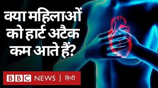 Women Health: क्या महिलाओं को Heart Attack पुरुषों के मुक़ाबले कम होते हैं? (BBC Hindi)