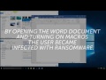 How does a computer become infected with ransomware?