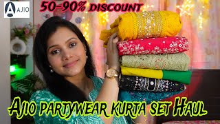 💕Ajio partywear kurta set Haul💕Ajio all stars sale Haul💕Ajio kurti/ kurta set Haul💕My dream project💕