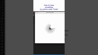 How create a snowflake by python code Turtle