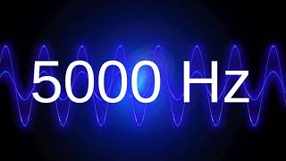 5000 Hz clean pure sine wave TEST TONE 5 khz frequency